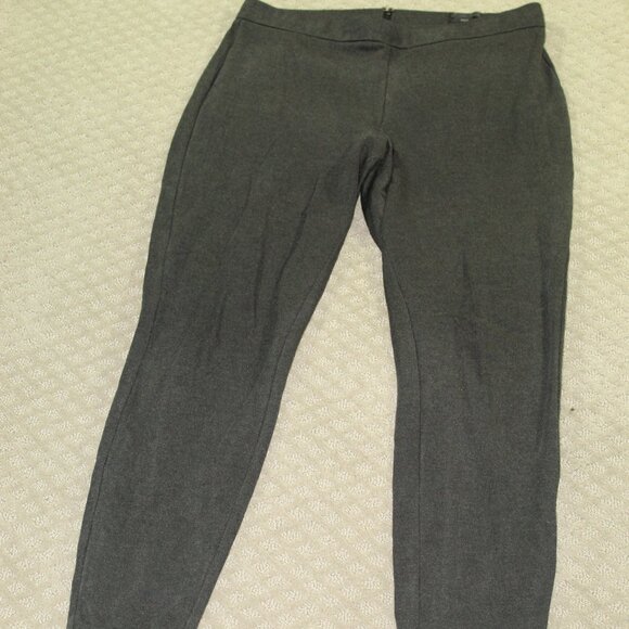 J. Crew Women's Size TXL Charcoal Grey Pixie Ponte Back Zip Dress Pants - Picture 1 of 5